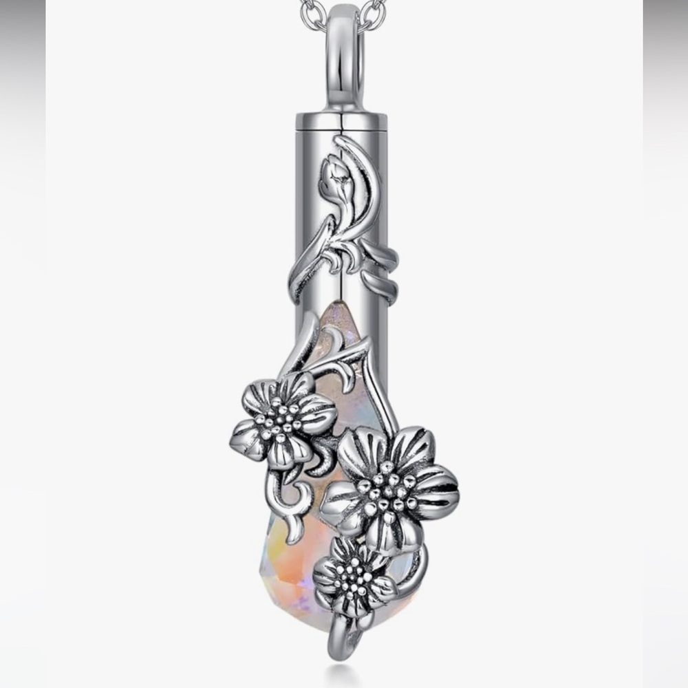 Cherry Blossom Urn Necklace